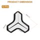 thumbnail image 2 of Protectores de Esquina Uxcell 12Pcs Protectores de Esquina de Mesa Protectores de Esquina de Muebles y Parachoques de Bordes (Forma de T, Negro), 2 of 6