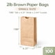 thumbnail image 2 of Bolsas de papel Perfect Stix 100 unidades 2 lb color marrón, 2 of 8