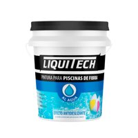 Pintura Para Piscinas De Fibra Liquitech 4Lts. Celeste Aruba