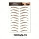 thumbnail image 1 of 1 sheet Long-Lasting 6D Hair-Like Eyebrow Tattoo Stickers - Waterproof Black and Brown Eyebrow Makeup Stickers, 1 of 3