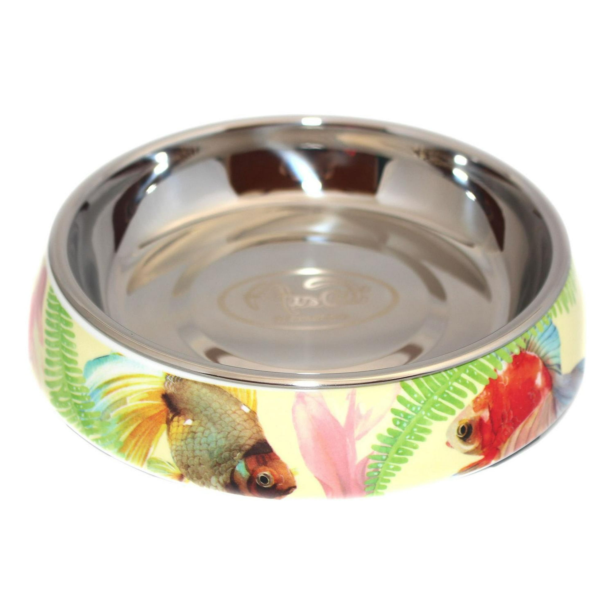 Plato Gato Melamina Redondo Mascan Rosa