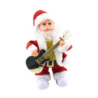 Magideal - Juguete Eléctrico De Papá Noel, Muñeco Musical Navideño, Suministros Para Fiestas Para Niños Y Adultos, Papá Noel Bailarín Para Mesa Y Sala De Estar