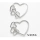 thumbnail image 2 of Aros Corazón Plata 925 Argolla 3 Corazones Colgantes Nordvik Plateado, 2 of 6