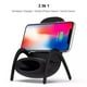 thumbnail image 2 of Portátil Mini Silla Soporte Cargador Inalámbrico Estación Escritorio Teléfono Móvil Soporte Carga Rápida Para Xiaomi iPhone Samsung-Negro, 2 of 7