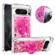 thumbnail image 1 of Funda Para Google Pixel 8 Pro Con Brillo Líquido, Protección Completa Y Soporte De Anillo Giratorio, 1 of 4