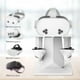 thumbnail image 2 of Compatible con Meta Quest 3S VR Headset Stand - Estación de montaje de pantalla ajustable con diseño de ahorro de espacio, soporte 3S para accesorios VR-Blanco, 2 of 9