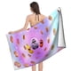 thumbnail image 4 of Familia Larva Toalla de playa de secado rápido con diseño temático, regalo para mujeres y niñas, ideal para cumpleaños, fans, amantes de la música, uso en la playa o al aire libre, 78 × 150 cm, 4 of 6