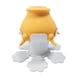 thumbnail image 1 of Cuenco De Leche Para Mascotas, Animales Pequeños, Boquillas Múltiples, Dispositivo De Alimentación De Leche Para Mascotas De Silicona, Base Plegable Amarilla, 1 of 5