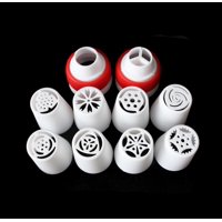 Genérico - Pack 10 Boquillas Rusas Pasteleras Boquilla Rusa Acopladores