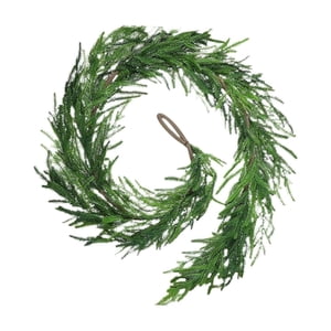 Bothyi - Guirnalda De Vegetación Navideña Para Escaleras De Navidad, Guirnalda Artificial De Pino De Norfolk De 180 Cm