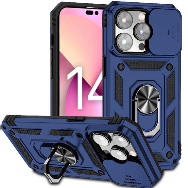 Estuche GANGXUN para iPhone 14 Pro Max, soporte giratorio 360°, estilo mecánico y magnético