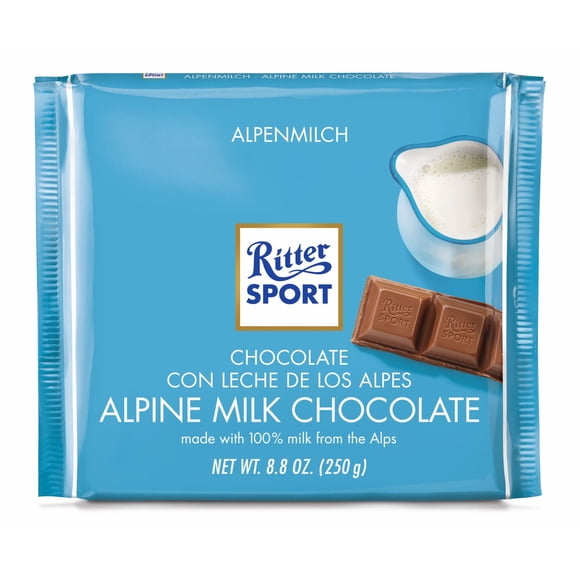 Ritter barra 250GRS alpes 30% cacao, 250 g