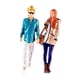 thumbnail image 2 of 2 Piezas Escala 1:64 Figuras De Pareja Resina Realista Pelo Largo Chica Mesa De Arena, 2 of 3