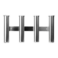 Ioensy - Soporte Para Caña De Pescar Para Barco, Suministros Verticales Para Regalo Del Día Del Padre Marino, Canoa, 4 Tubos