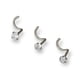 thumbnail image 1 of Pack Piercing Acero Quirúrgico Nariz set tipo S Zirconia blanco nostril, 1 of 3