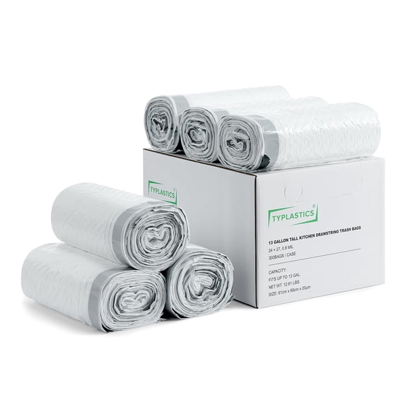Bolsas de basura TYPLASTICS FleTex Tall Kitchen, 13 galones x300