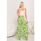 thumbnail image 4 of Pantalon Mujer Palazzo Floreado Tipo Lino Pretina Alta Elasticado 3008, 4 of 4