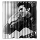 thumbnail image 1 of Cortina de ducha con ganchos para baño, diseño del popular cantante de rock Elvis Presley, tamaño 66 x 72 pulgadas, 1 of 3
