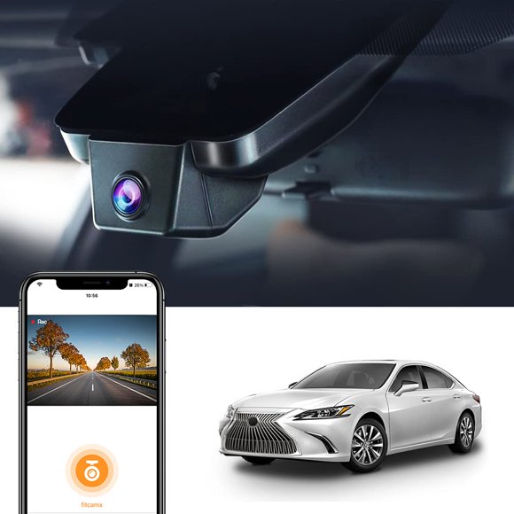Cámara de tablero FITCAMX 4K para Lexus ES 2019‑2025 WiFi 64 GB