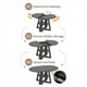 thumbnail image 1 of 43.3in-59in Extendable Round Dining Table for 4-8,Modern Kitchen Oval Dining Table with Removable Leaves Space Saving,Wood Base with Storage Shelf for Kitchen Living Room (Black), 1 of 3