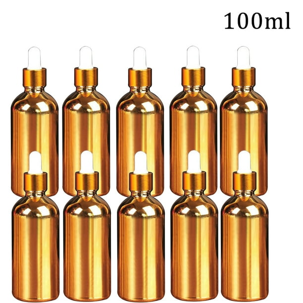 100ml Dropper Oil Bottle Glass Brown Stock Cosmetic Sample Empty Amber Essential Aromathera Liquid Massage Pipette Refillable