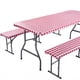 thumbnail image 5 of Protect Your Patio and Picnic Tables with our 3-Piece PVC Flannel Stretch Table Cover - Waterproof, Dust-proof, and Stylishly Printed!, 5 of 5