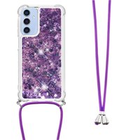 Funda Foxdock Para Samsung Galaxy A26 Con Cuerda Ajustable, Brillo Líquido, Protección Antigolpes Y Lente – Ideal Para Regalo