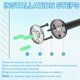 thumbnail image 4 of Uxcell 2 Piezas Ganchos para Toallas de Baño de Acero Inoxidable, Ganchos Redondos de Alta Resistencia, 4 of 7