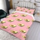 thumbnail image 3 of Aguacate Conjunto de sábanas temático, trío de piezas, cómodo y amigable con la piel, diseño único, regalo de decoración para el hogar para familiares, amigos y fans,140cm *210cm, 3 of 6