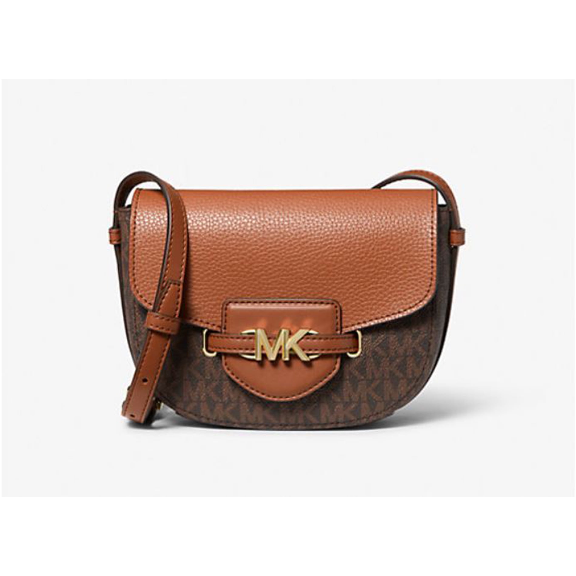 Cartera Michael Kors Bolso Crossbody Pequeño De Mujer Con Logo De Caña Y Piel (marrón) 35f3g6rc1b-847