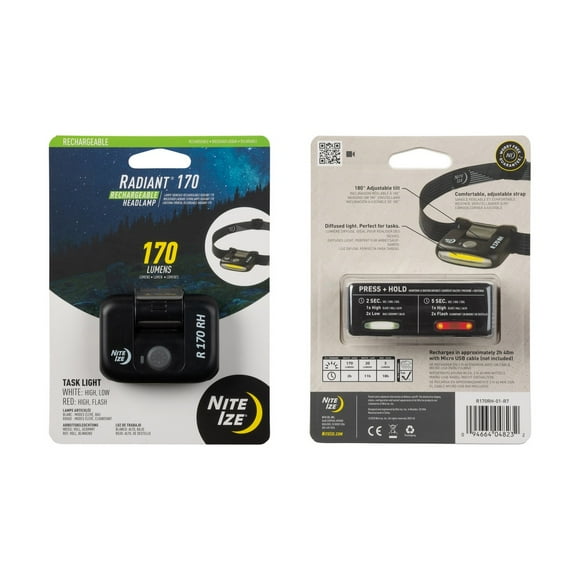 Radiant® 170 Rechargeable Headlamp Negro Nite Ize