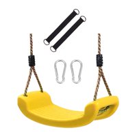 Ioensy - Asiento De Columpio, Tablero Curvo Antideslizante, Columpio Para Patio, Jardín, Amarillo