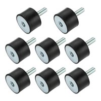 Ioensy - 8 Piezas De Pernos De Goma Amortiguador M8 Soportes De Goma Para Motores Bomba De Agua De Un Solo Cabezal