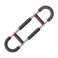 Ioensy - Barra De Ejercicios Ajustable Para Brazos, Ejercitador De Pecho Para Tríceps, Bíceps Y Muslos, Color Rojo