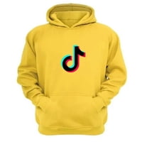 Genérico - Polerón Canguro Tik Tok Amarillo Talla L Unisex