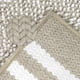 thumbnail image 4 of Alfombra de baño de chenilla a rayas REGALWOVEN con bordes, alfombra de piso de baño antideslizante, lavable a máquina, caqui 16" x 24", 4 of 6