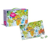 Vadell - Puzzle Infantil 180 Piezas Mapa Mundo Animado