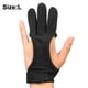 thumbnail image 1 of Guante de tiro con arco, guantes de tiro de tres dedos transpirables y antideslizantes, accesorios para tiro, caza, puntería, arco y arquería, material con protección acolchada antideslizante para, 1 of 8