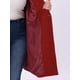 thumbnail image 5 of Abrigos de invierno para mujer de talla grande Agnes Orinda, abrigos de guisante midi con solapa, cinturón y un solo pecho con bolsillo 3X Rojo oscuro, 5 of 5
