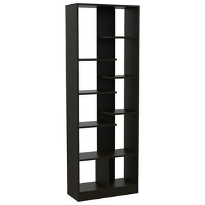 Fmfurniture - Biblioteca Estante 9 Repisas Fm-008N Negro