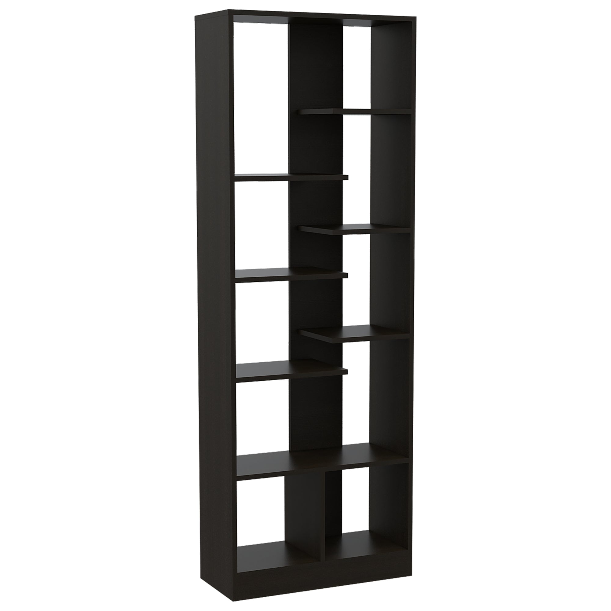 Fmfurniture - Biblioteca Estante 9 Repisas Fm-008n Negro