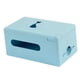 thumbnail image 1 of Caja De Almacenamiento De Papel Para Servilletas, Caja De Pañuelos De Escritorio Para Encimera, Hotel, Hogar, Azul, 1 of 3