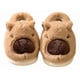 thumbnail image 2 of Pantuflas niños capibara peluche marrón invierno talla 36, 2 of 3