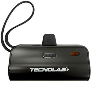 Tecnolab - Powerbank 10000Mah 20W Usb-C Y Lightning Negro - Ps