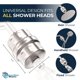 thumbnail image 5 of Filtro de cabezal de ducha HammerHead Showers® KDF 55 de níquel cepillado, 5 of 9
