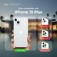 thumbnail image 2 of Funda de silicona líquida elago compatible con iPhone 15 Plus, calidad prémium, protección integral [estructura de 4 capas a prueba de golpes], forro de microfibra suave antiarañazos (morado), 2 of 3