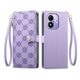 thumbnail image 1 of Funda Billetera con Cierre para [Xiaomi Redmi Note17] con Tarjetero, Soporte y Correa de ManoMorado, 1 of 5