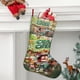 thumbnail image 2 of Craig de la Cañada Tema: Calcetines de Navidad, fino lino blanco para colgar en escaleras y chimenea, decoración navideña para el hogar, regalo de Navidad.54cm×38cm, 2 of 5
