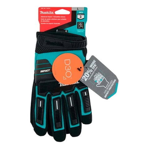 Guantes De Demolición De Impacto Makita T-04254 Verde L