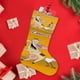 thumbnail image 4 of Vaca y Pollo Tema: Calcetines de Navidad, fino lino blanco para colgar en escaleras y chimenea, decoración navideña para el hogar, regalo de Navidad. 45cm × 32cm, 4 of 5